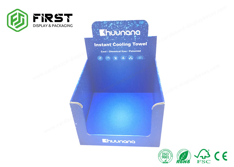 Customized Recyclable POP Promotion Cardboard Counter Display Boxes For Retail Store