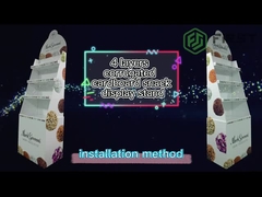 Présentoir pliable de plancher de carton ondulé de position d'affichage de carton au détail fait sur commande