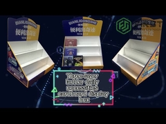 Carton recyclable PDQ Logo Retail Cardboard Counter Display adapté aux besoins du client par affichage