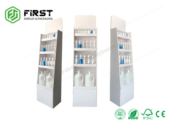 Customized POP Cardboard Floor Standing Display Units Foldable Cardboard Floor Display