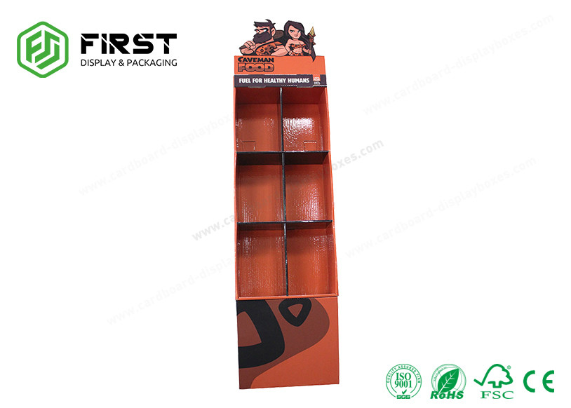 OEM Customized Foldable Cardboard POP Displays Cardboard Floor Display Stand
