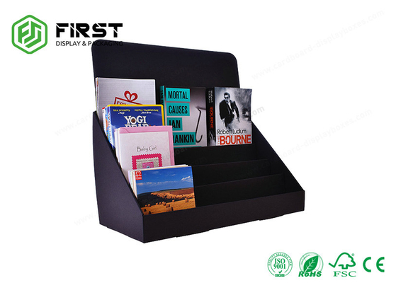 4 Tiers Foldable Cardboard Tabletop Display Custom Printing For Books Promotion